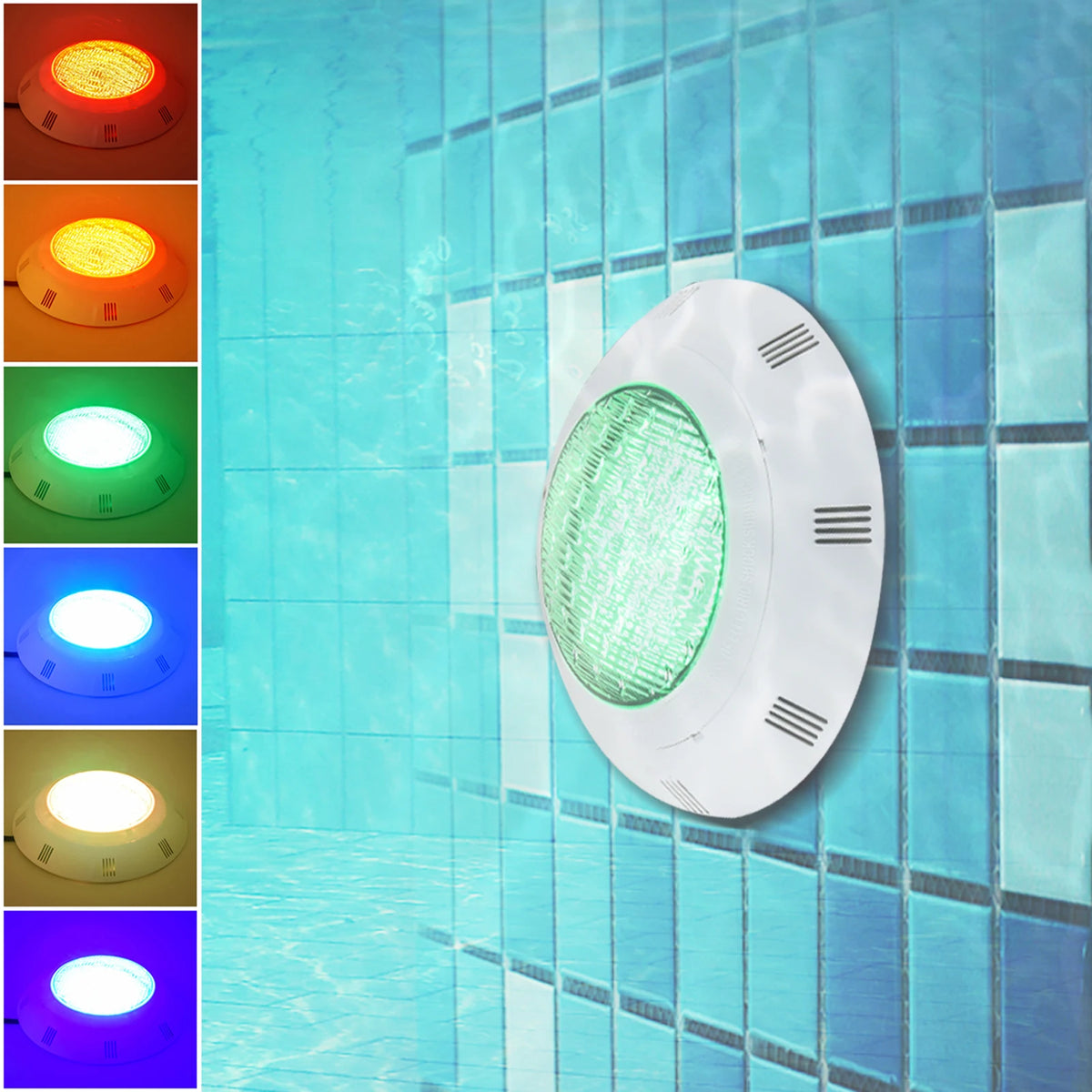 45W RGB LED Underwater Pool Light IP68 Waterproof With Remote