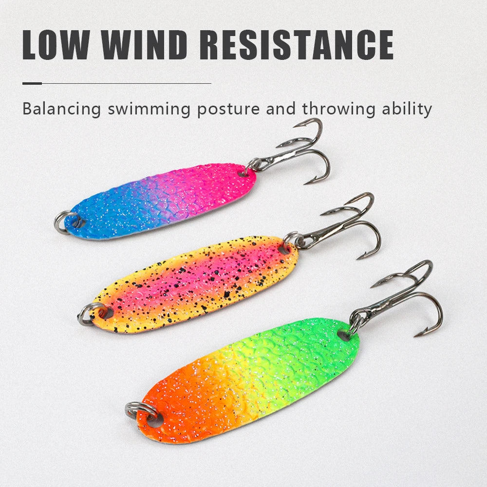 Metal Spinner Bait Fishing Lure Kit for Bass and Trout