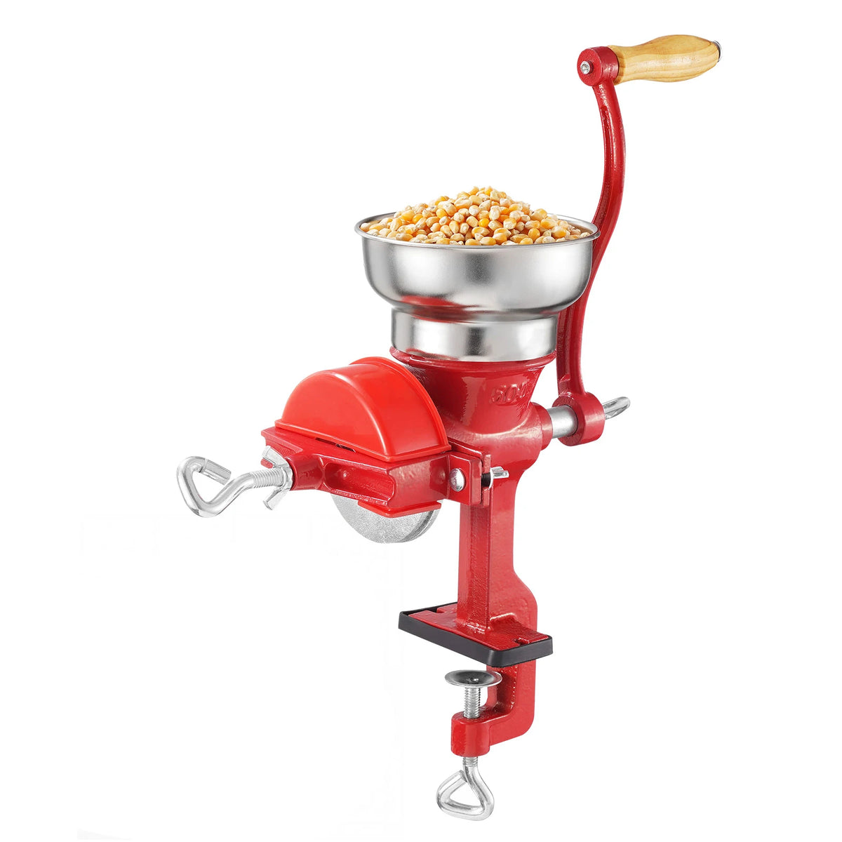 SucceBuy Manual Grain Mill with Table Clamp and Dust Cover
