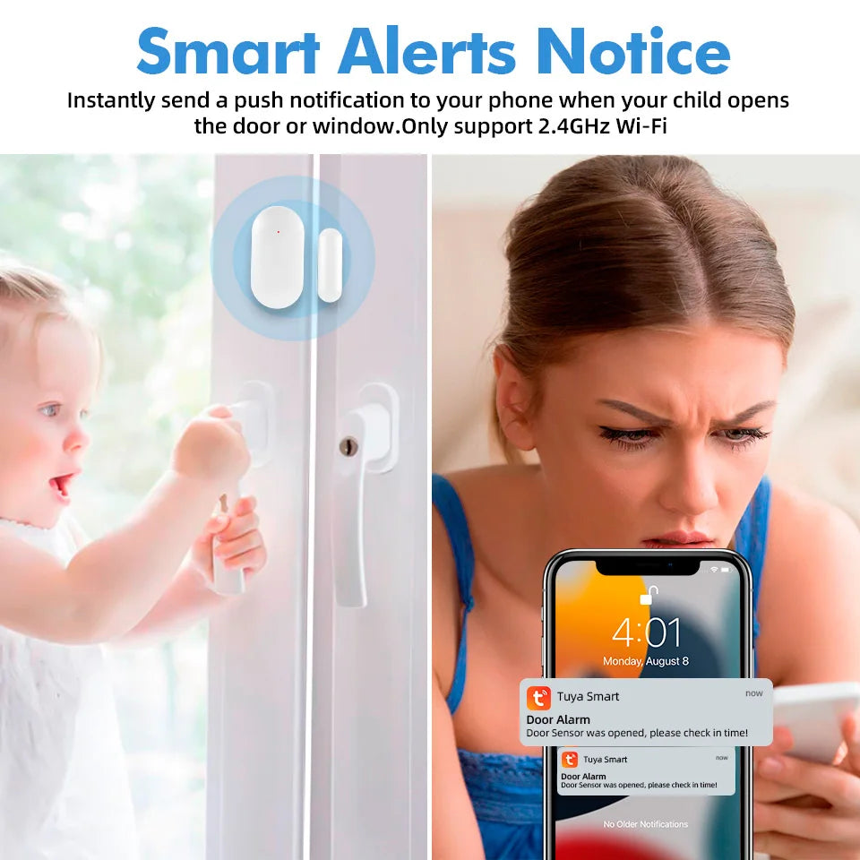 KERUI Smart WiFi Home Security Alarm System Kit With Sensors