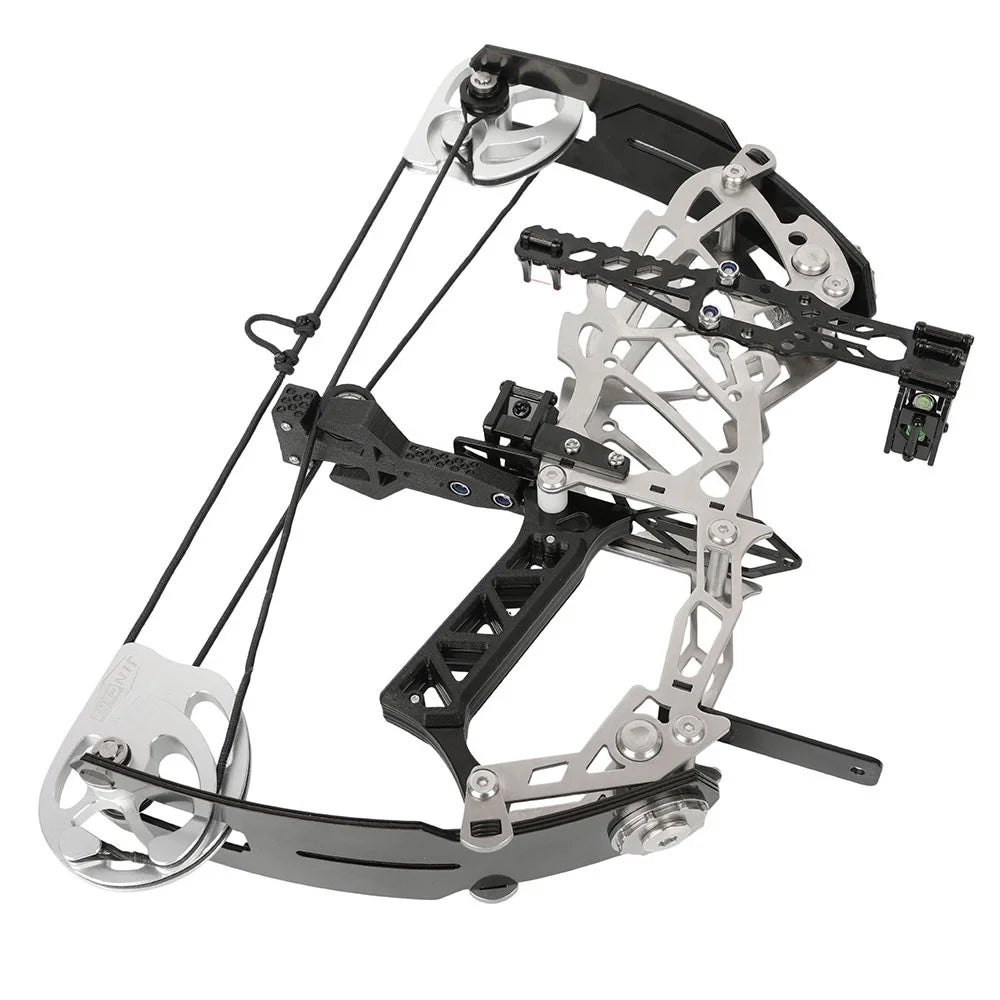 Adjustable Steel Compound Bow With Carbon Fiber Grip