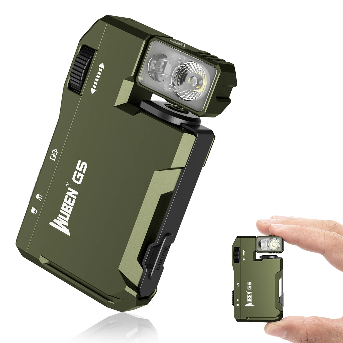 WUBEN G5 Magnetic EDC Flashlight 400 Lumen USB C Rechargeable