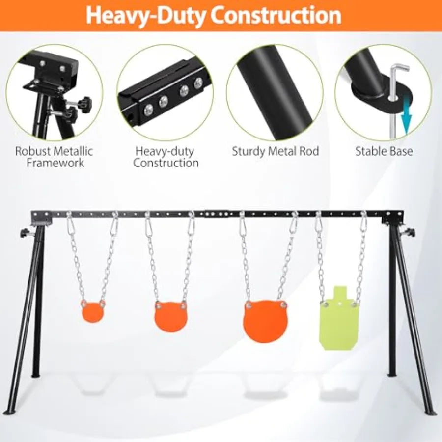 Durable AR500 Steel Targets Stand Kit For Rifle Training