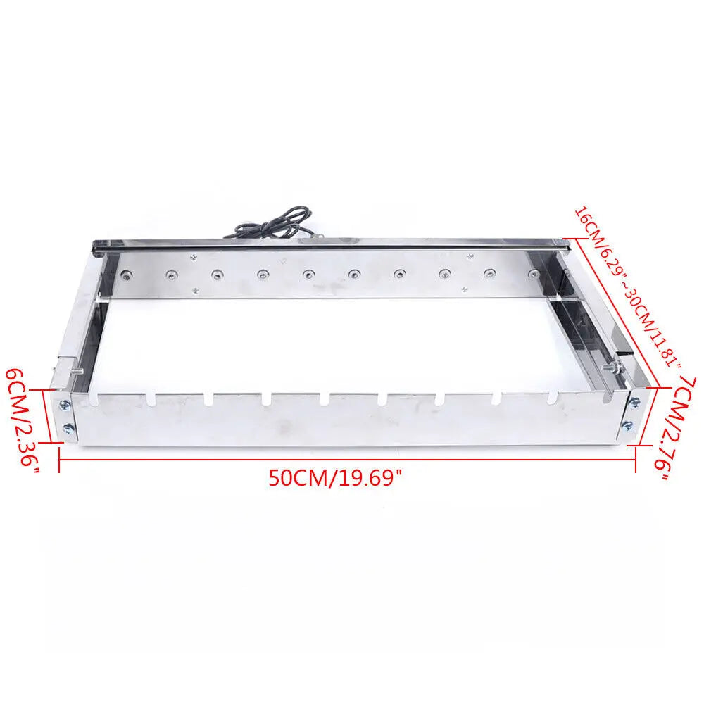 Bymaocar Automatic Rotating Rotisserie BBQ Grill Skewers Set