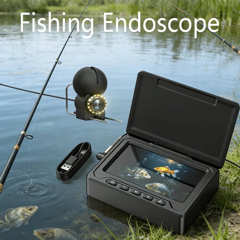 1080P Underwater Fishing Camera Portable Fish Finder Infrared Night Vision