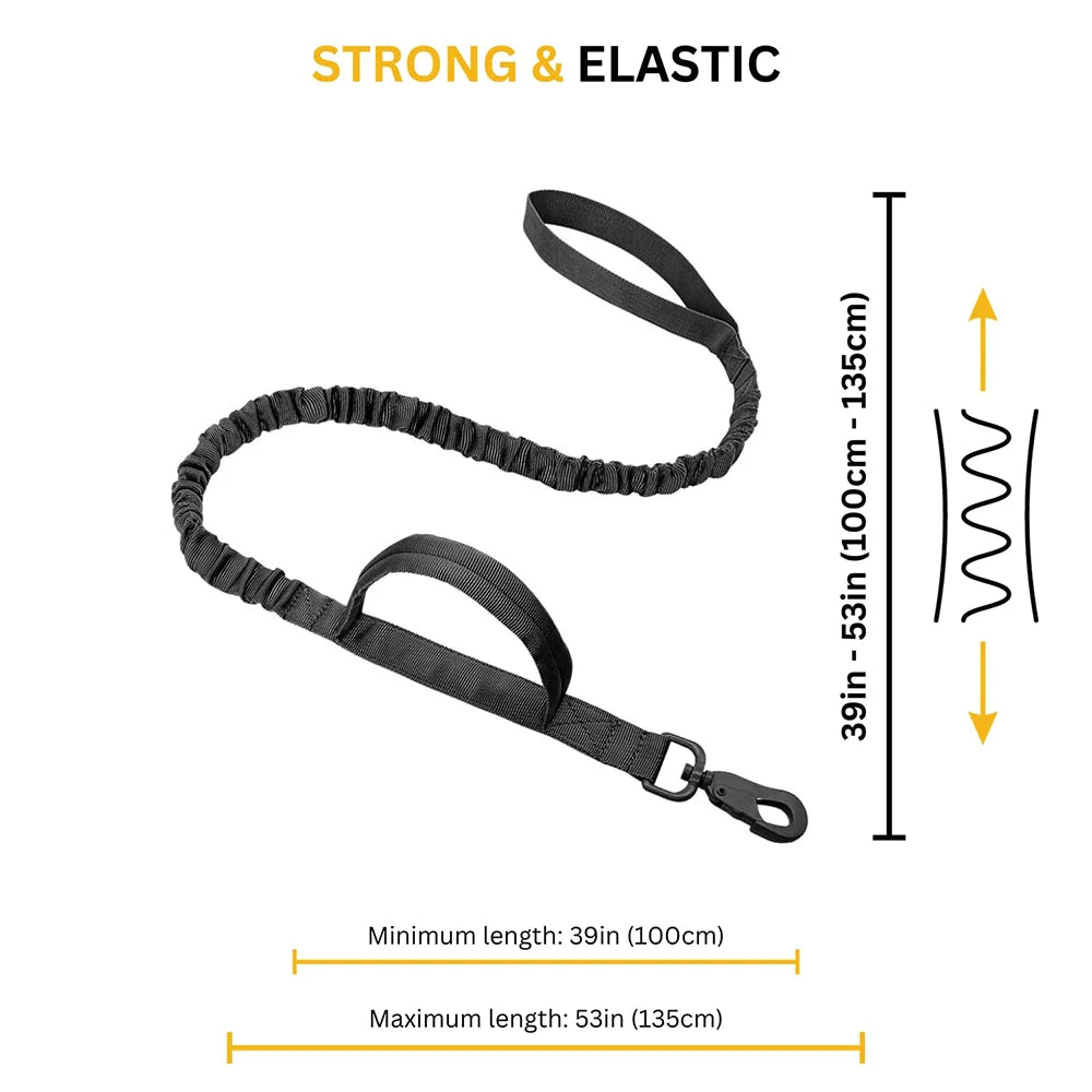 Heavy Duty Tactical Dog Harness Leash Set With Handle
