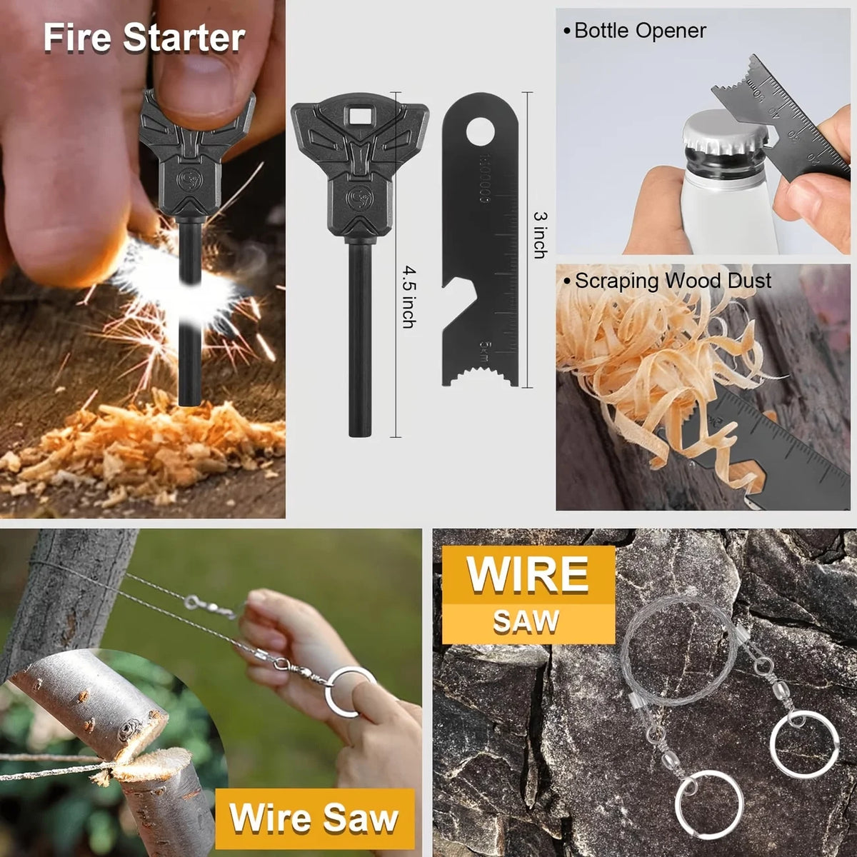 Survival First Aid Kit With Molle Bag For Camping And Emergency Rescue