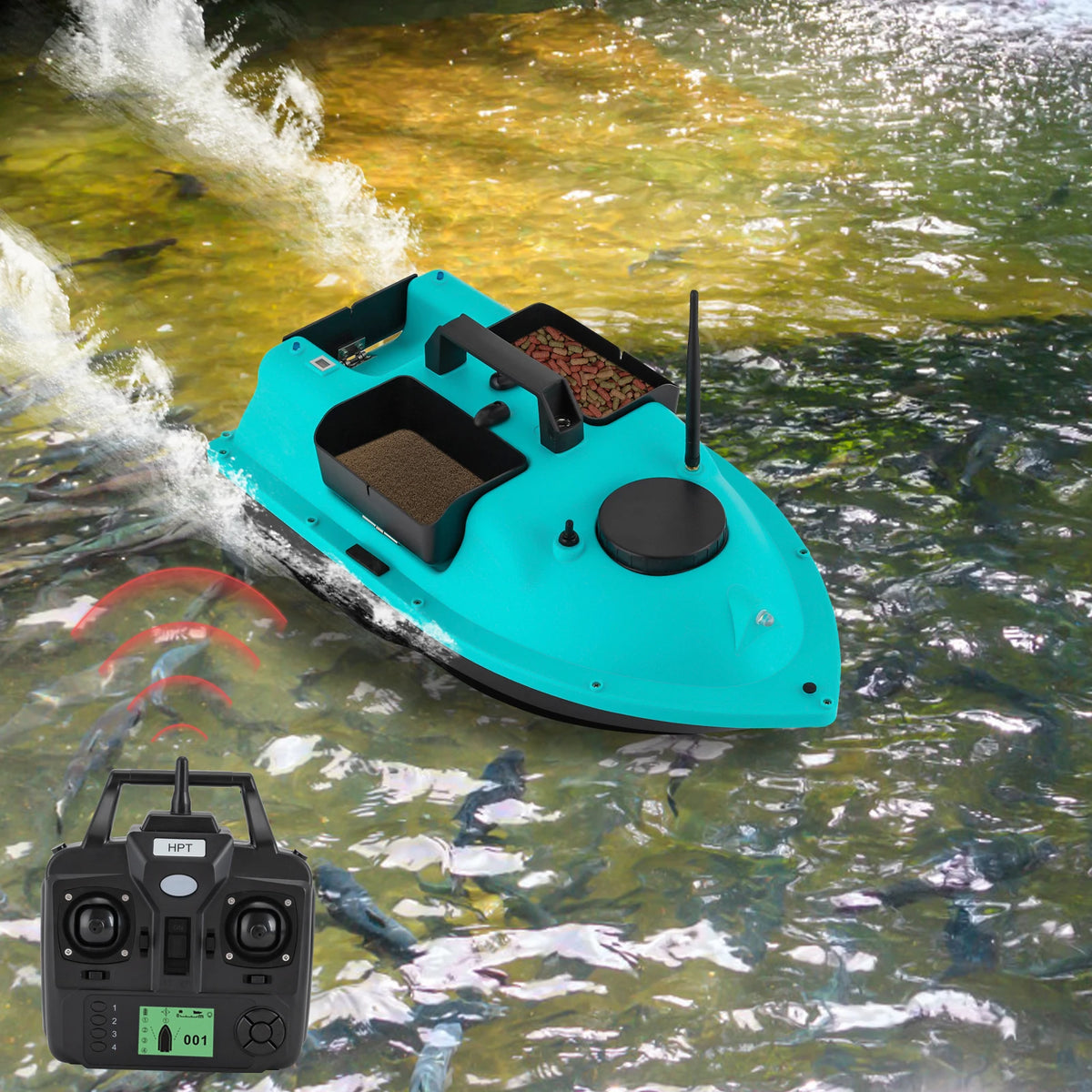 Dual Motor Fishing Bait Boat With GPS Remote Control