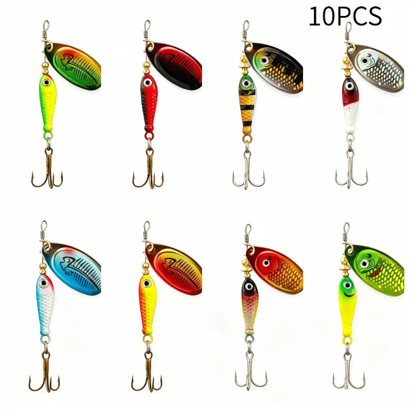 Long Casting Composite Spinnerbait Fishing Lure With Metal Swivel Blades