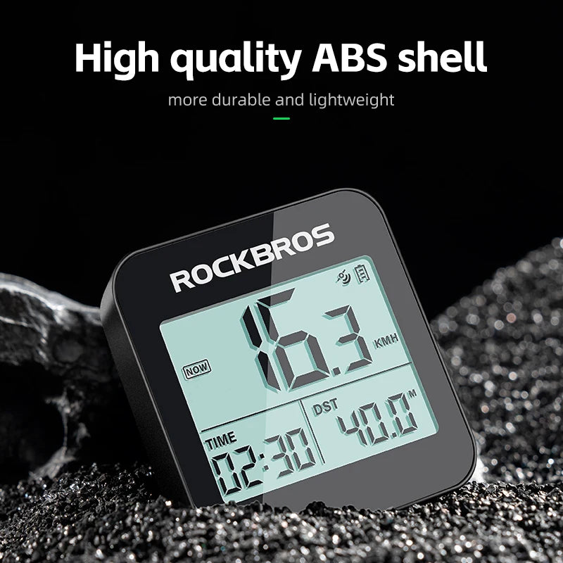 ROCKBROS Wireless GPS Bike Computer Speedometer Waterproof Cycling Odometer