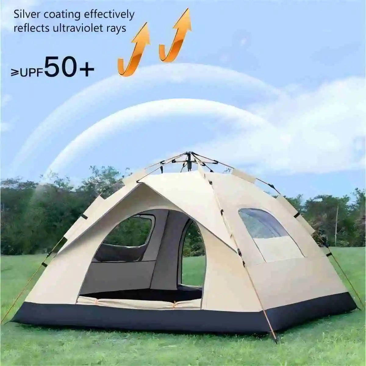 Pakicetus Automatic Camping Tent With Sunshade For Outdoor Travel