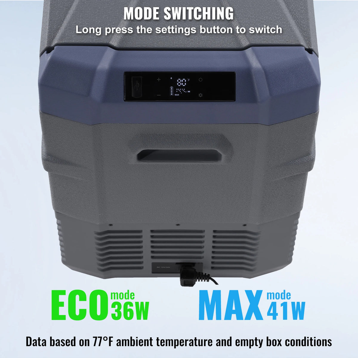 SucceBuy Dual Zone Portable Car Truck Compressor Fridge Cooler
